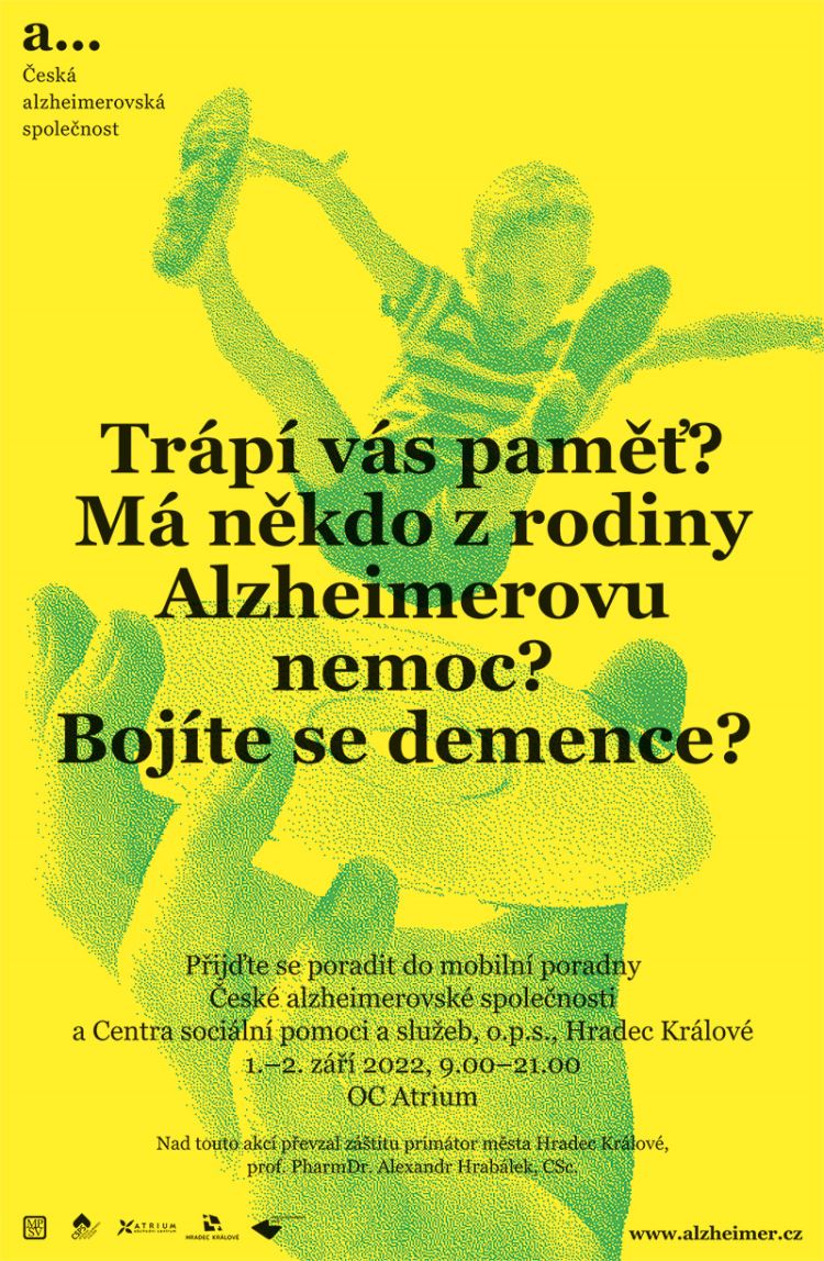 Navštivte mobilní poradnu České alzheimerovské společnosti v Hradci Králové anebo Českých Budějovicích!